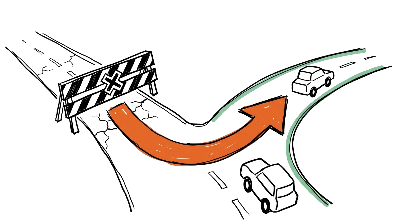 301 redirect concept: een oude pagina die permanent doorverwijst naar een nieuwe pagina met behoud van SEO-waarde