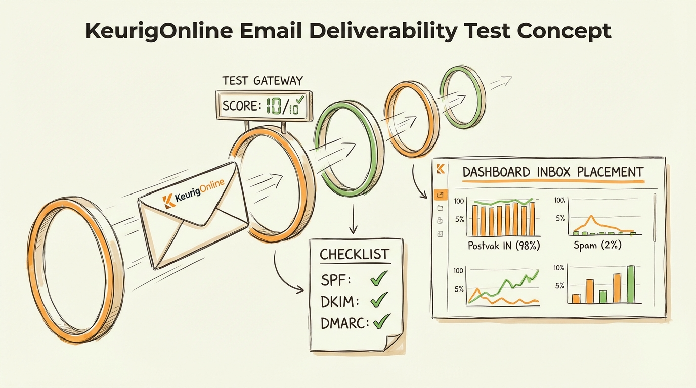 Email deliverability test: spam score en inbox placement analyse