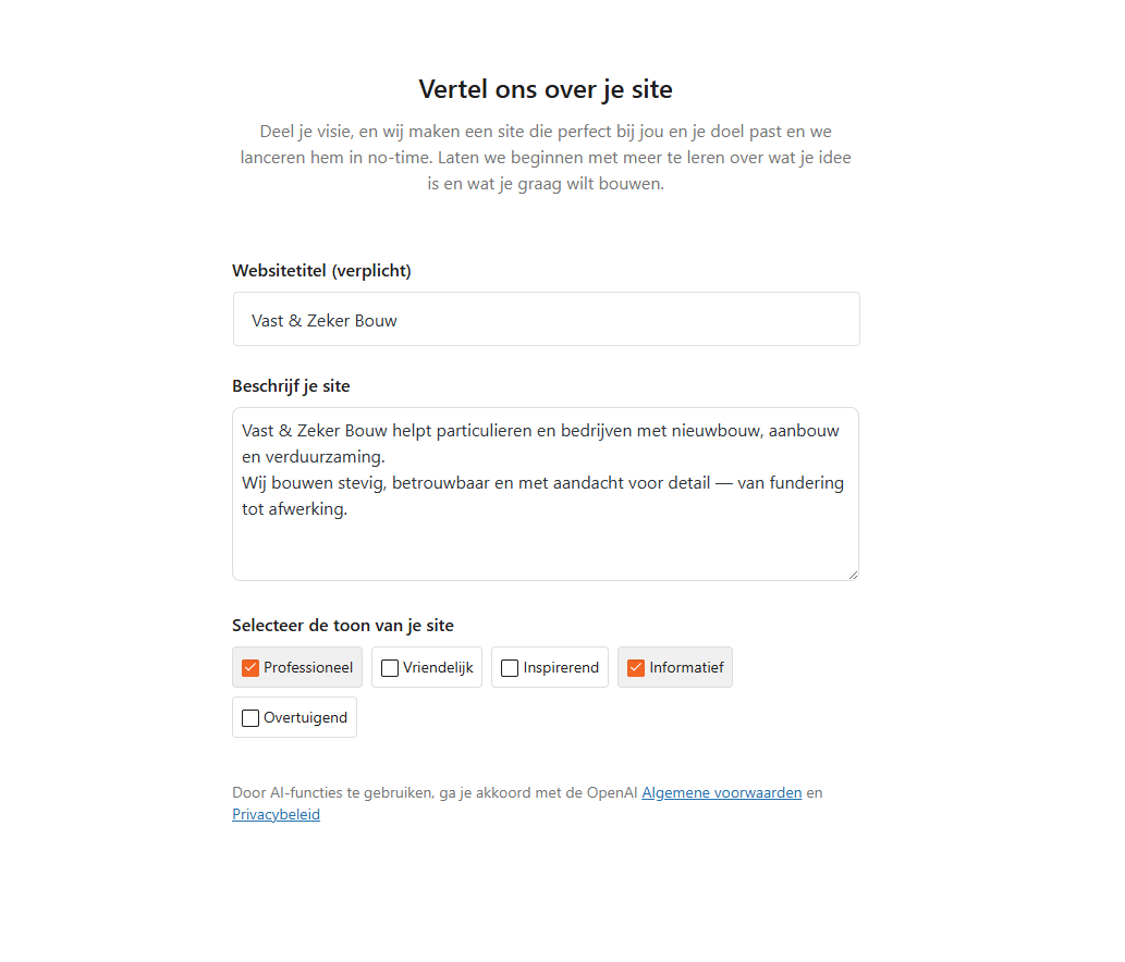 Stap 2 - Beschrijven