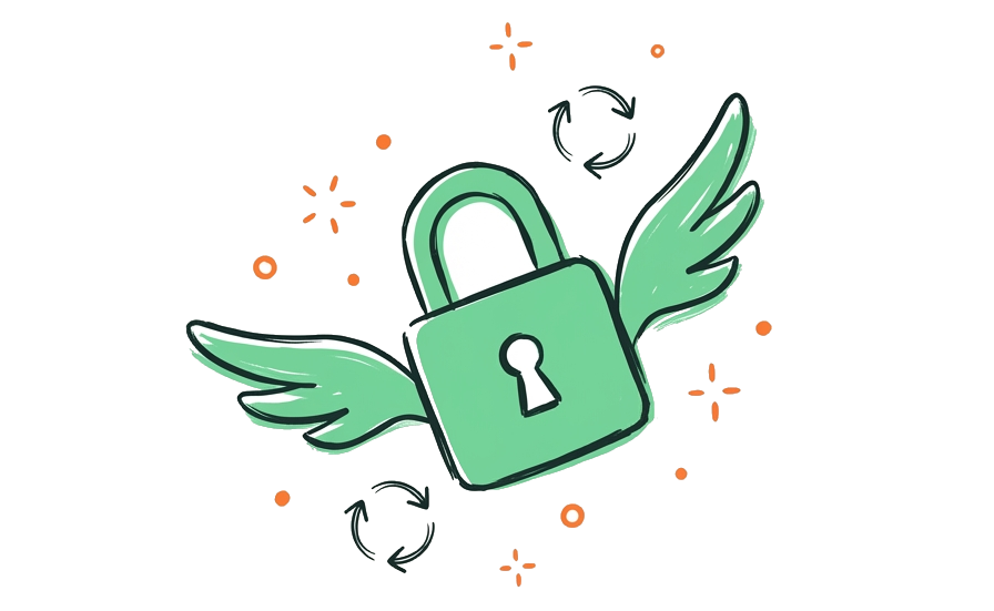 Illustratie webhosting - razendsnel online