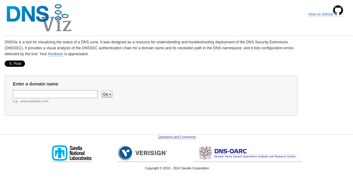 DNSViz DNSSEC chain of trust visualisatie tool